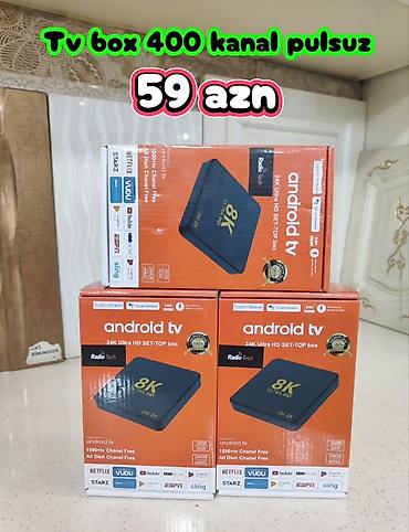 Pulsuz kanallar izləmə Android TV Box – 8K Ultra HD SET-TOP - Android