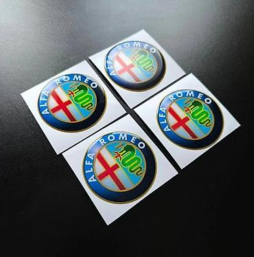 ajkula auto: Alfa romeo 3d stikeri za felne - nalepnice za felne -2694 📌 opis — 2