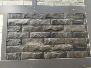 5 10 taxtalar: Qara-qəhvəyi tonlarda dekorativ daş panellər - Material: dekorativ