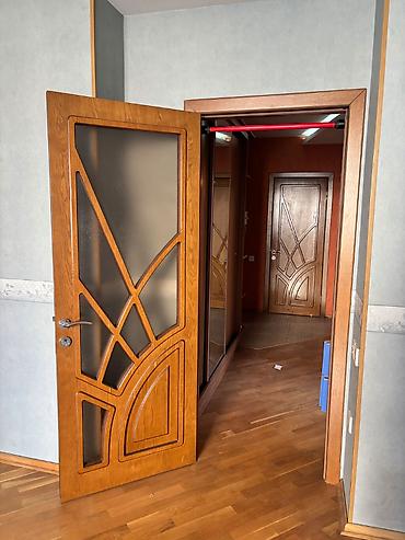 plasiq qapi: 4 ədəd şüşəli, 1 ədəd bağlı taxta qapı Çox az istifadə olunub. Təzə — 1