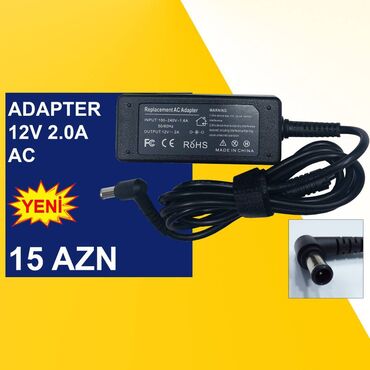 Digər kompüter aksesuarları: Adapterlər “5/5,5/12/14/19/48V 0,5/1/2/3/4/5A” ⭐5V 1.2A TPI TSA9-050 — 8