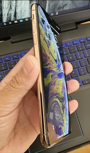 IPhone Xs, Б/у, 256 ГБ, Золотой, Зарядное устройство, Защитное стекло, Чехол, 92 %