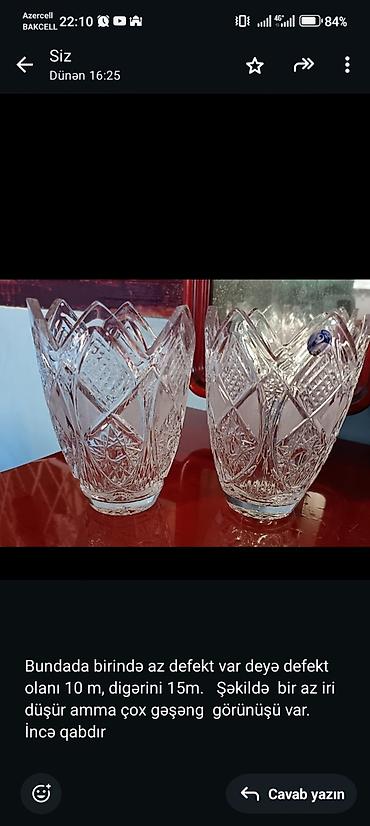 Digər süfrə qabları: Kolleksiya şüşə/xrustal qablar toplusu hamısı rus xurustalıdı. - 6 — 3