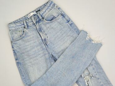 legginsy woskowane z wysokim stanem: Jeansy damskie, rozmiar XS