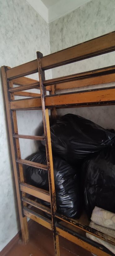 двухместная кровать: Б/у, Для девочки и мальчика, Без матраса, Без выдвижных ящиков, Азербайджан