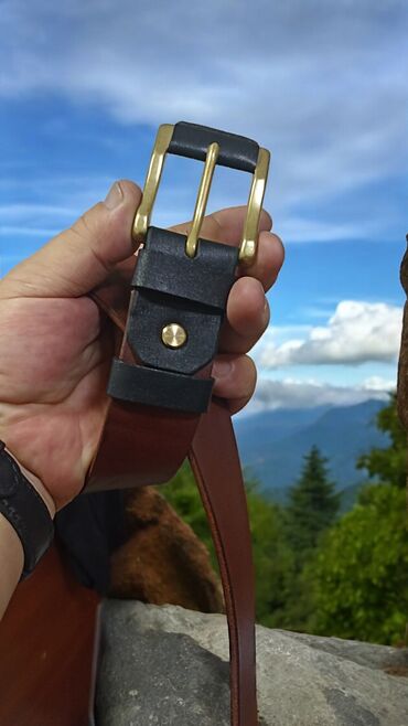 Ремни и пояса: Ремень из натуральной кожи. Толщина 3-4 мм. Длину подберем — 14