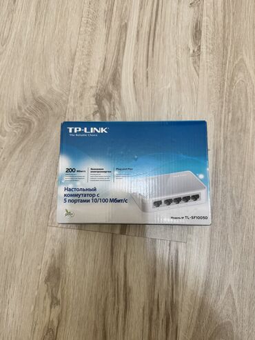 Другие комплектующие: Tp-link настольный коммутатор с 5 портами 10/100 мбит/с