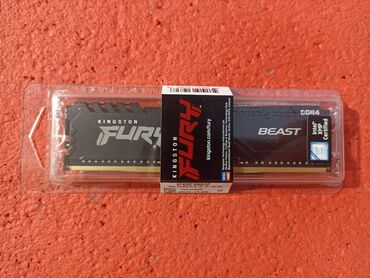 видеокарты gddr3: Оперативдик эс-тутум, Жаңы, Kingston Fury, 32 ГБ, DDR4, 3200 МГц, ПК үчүн
