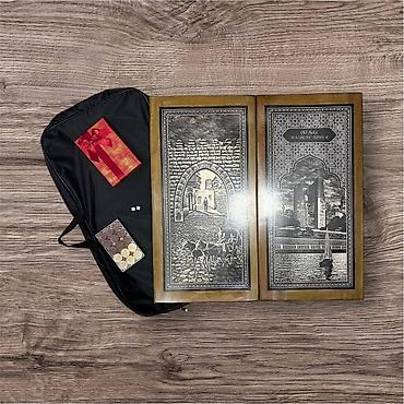 №: 13987 Məhsulun adı: Nərd dəsti Hədiyyəlik, qoz ağacından, 61x30 sm