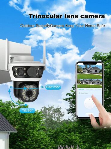 Videomüşahidə: Wi-Fi PTZ Kamera 360°FHD Original iCom365 Brendi 360° PTZ kamera -4MP — 6