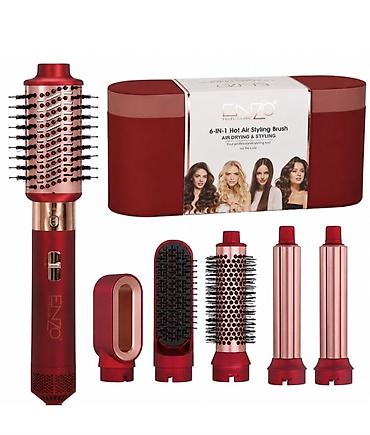 ENZO Professional 6‑in‑1 isti hava ilə saç formalaşdırıcı set