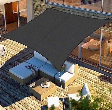 solarne: Zastitno Platno Tenda -Tenda Ibica Crna 95% UV blokada i prozračni — 1
