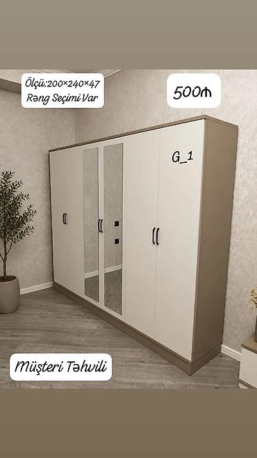 G_1 modeli geyim dolabı - Ölçü: 200 × 240 × 47 sm - Rəng seçimi var -