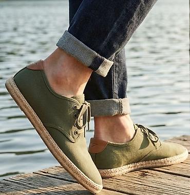 obuca bellini: Muške platnene espadrile sa pertlama - Gornjište: izdržljivo platno u — 1
