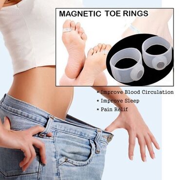 Средства для похудения: Силиконовые кольца с магнитом для похудения, массажные кольца для ног