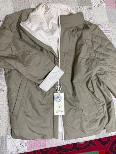 button куртка двухсторонняя: Пуховик, Короткая модель, Китай, С капюшоном, Стандарт