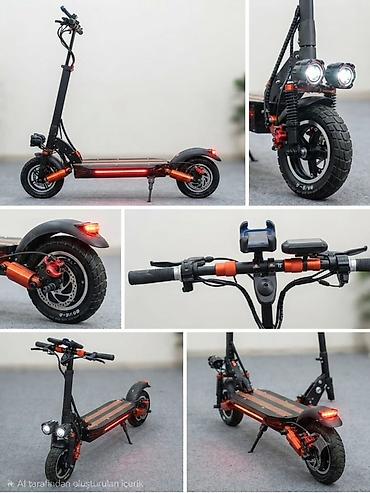 penny bord: Güclü elektrikli skuter – şəhərdə və off-road üçün - İkiqat ön — 1