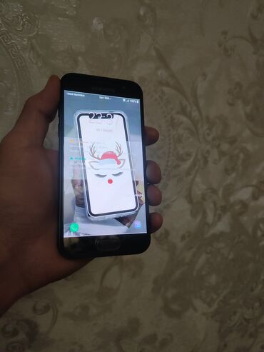 Мобильные телефоны: Samsung Galaxy A3 2017, Б/у, 16 ГБ, цвет - Черный, 2 SIM