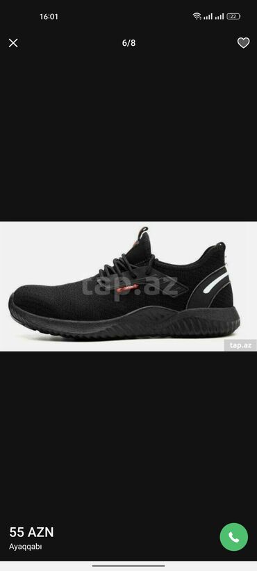 Krasofkalar və idman ayaqqabıları: Salam teklukesizlik ayablari tezedi 42razmer super gorunuşu var burnu — 2