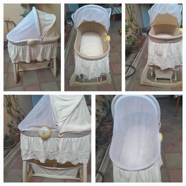 Oğlan və qız üçün, Yeni, Yumru, Beşik, Dəst ilə, Matras ilə, Yellənmə mexanizm ilə