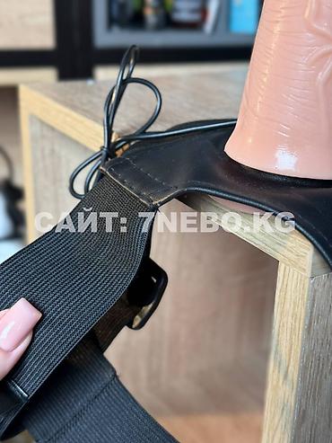 Товары для взрослых: Мужской страпон-фаллопротез на член с вибрацией и ремнем -16,5 см — 10