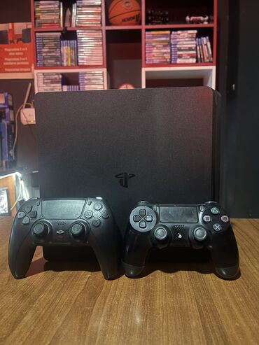 Oyun diskləri və kartricləri: Ps 4 Slim Blomu Yerınde ustunde 2 pult 1 orjınal 1 a Clas Yaddas 500