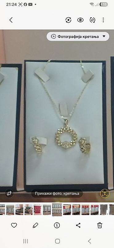 Setovi nakita: Zlatni setovi nakita – elegantne kolekcije - Set 1: Ogrlica sa — 27