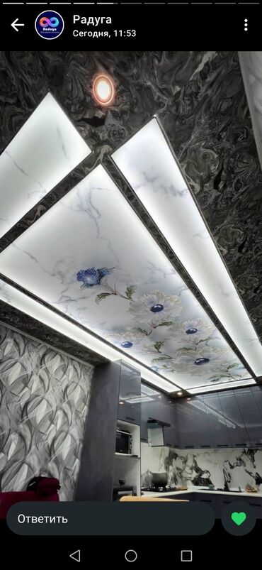 Панно: Прямоугольное настенное панно с абстрактным узором в черно-белой — 21