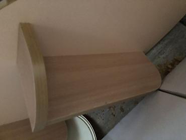 ikea ormari za sobu: Polica za zid – polukružna, drvena - Materijal: iverica/medijapan sa — 3