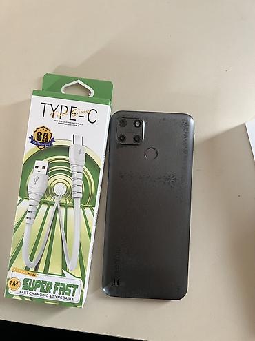 telefon islenmis: Realme C25Y, 64 GB, rəng - Boz, Barmaq izi, Face ID — 6