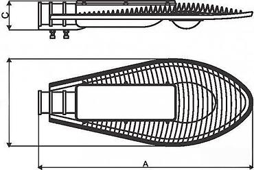 Rasveta: Street led light Cobra. COBRA 220V MPC: dimenzija ekvivalent potrošnja — 8