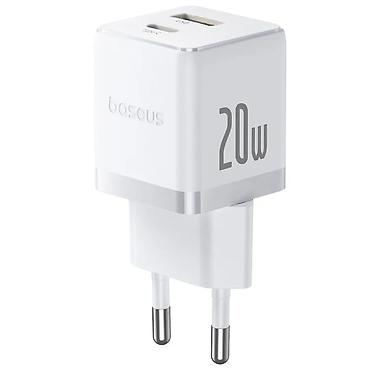 asus baki: Baseus Palm C+U 20W USB-C və USB-A Sürətli Şarj Adapteri (EU), Moon — 1