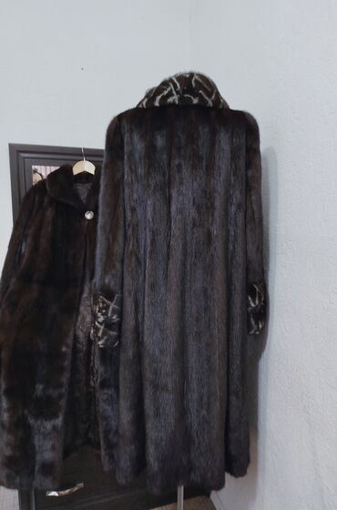 Шубы: Шуба, Норка, По колено, Финляндия, 4XL — 5