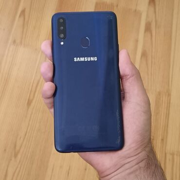 Samsung Galaxy A20s, rəng - Göy, Barmaq izi