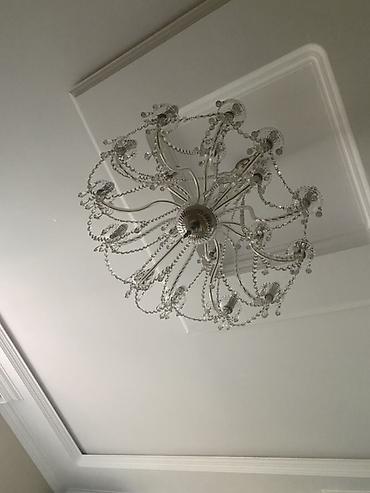 Çılçıraq, 10 və daha çox lampa, Xrustal