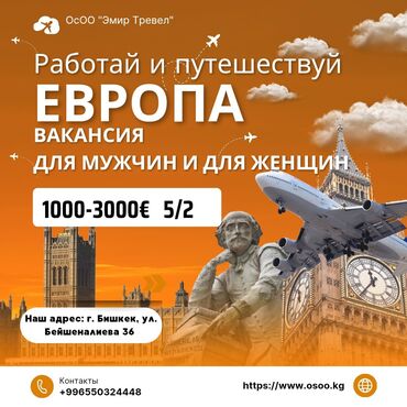 водитель в европе: Требуются работники в Европу -Мясники -Повары -Строители