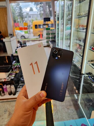 telefon aksesuarları toptan satış baki: Xiaomi Mi 11 Lite, 128 GB, rəng - Qara, 
 Zəmanət, Barmaq izi, İki sim kartlı