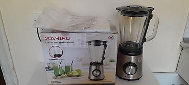 blender qiyməti: Yoshiro MixMagic M9703GD stasionar blender - Şüşə qab: qalın, şəffaf — 2