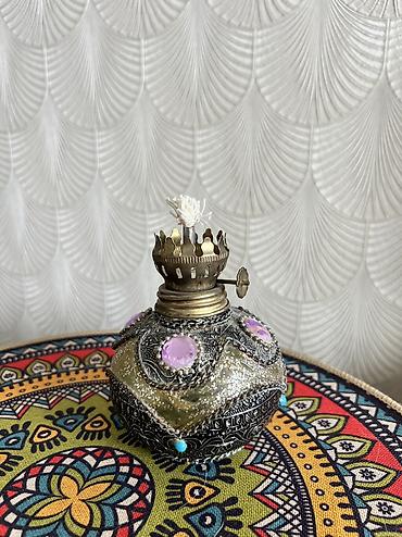 Şamdanlar: Dekorativ lampa, şüşəsiz — 1
