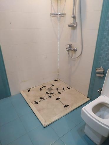 Plitə işləri: Duş kabini üçün kafelli duş altlığı hazırlanması və quraşdırılması — 6