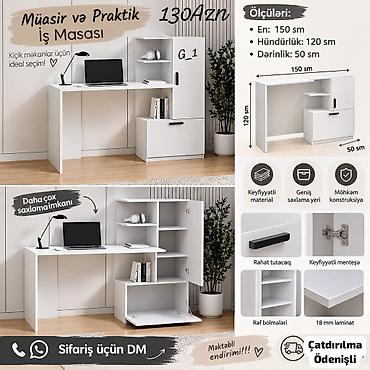 Müasir və praktik iş masası – kiçik məkanlar üçün ideal seçim lalafo.az -da Müasir və praktik iş masası – kiçik məkanlar üçün ideal seçim