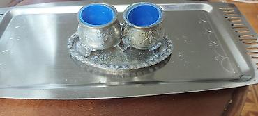 qedimi sufre: Kasalar, 2 ədədli dəst, rəng - Gümüşü, Metal — 1