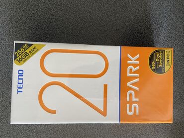 Tecno: Tecno Spark 20, 256 GB, Barmaq izi