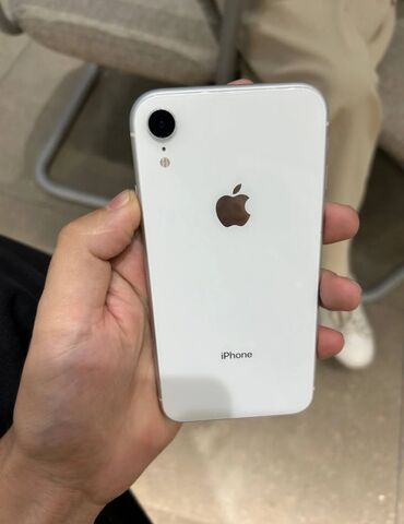 мини ноутбук бишкек: IPhone Xr, Колдонулган, 128 ГБ, Ак, Заряддоочу түзүлүш, Каптама, Кабель, 100 %