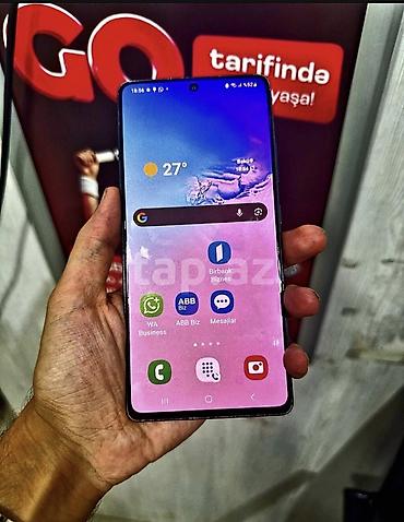 2ci el iphone: Samsung Galaxy S10 Lite, 128 GB, rəng - Qara, Barmaq izi — 2