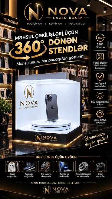 🎥 Məhsulunuzu 360° göstərin! Nova Lazer Kəsim tərəfindən məhsul