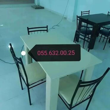 Restoran mebeli: Kuxna üçün masa və oturacaqlar dəstləri, kafe və cayxana üçün stol — 23