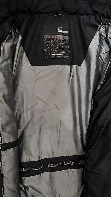 adidas l: Мужская утеплённая куртка Black Vinyl в идеальном состоянии, подойдет — 2