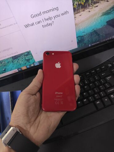 Apple iPhone: IPhone 8, 256 GB, Qırmızı