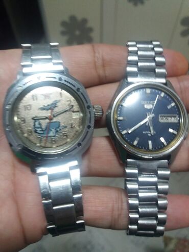 часы япония: Часы наручные: 1)командирские (5000сом) 2)япония seiko 5 (10000сом)